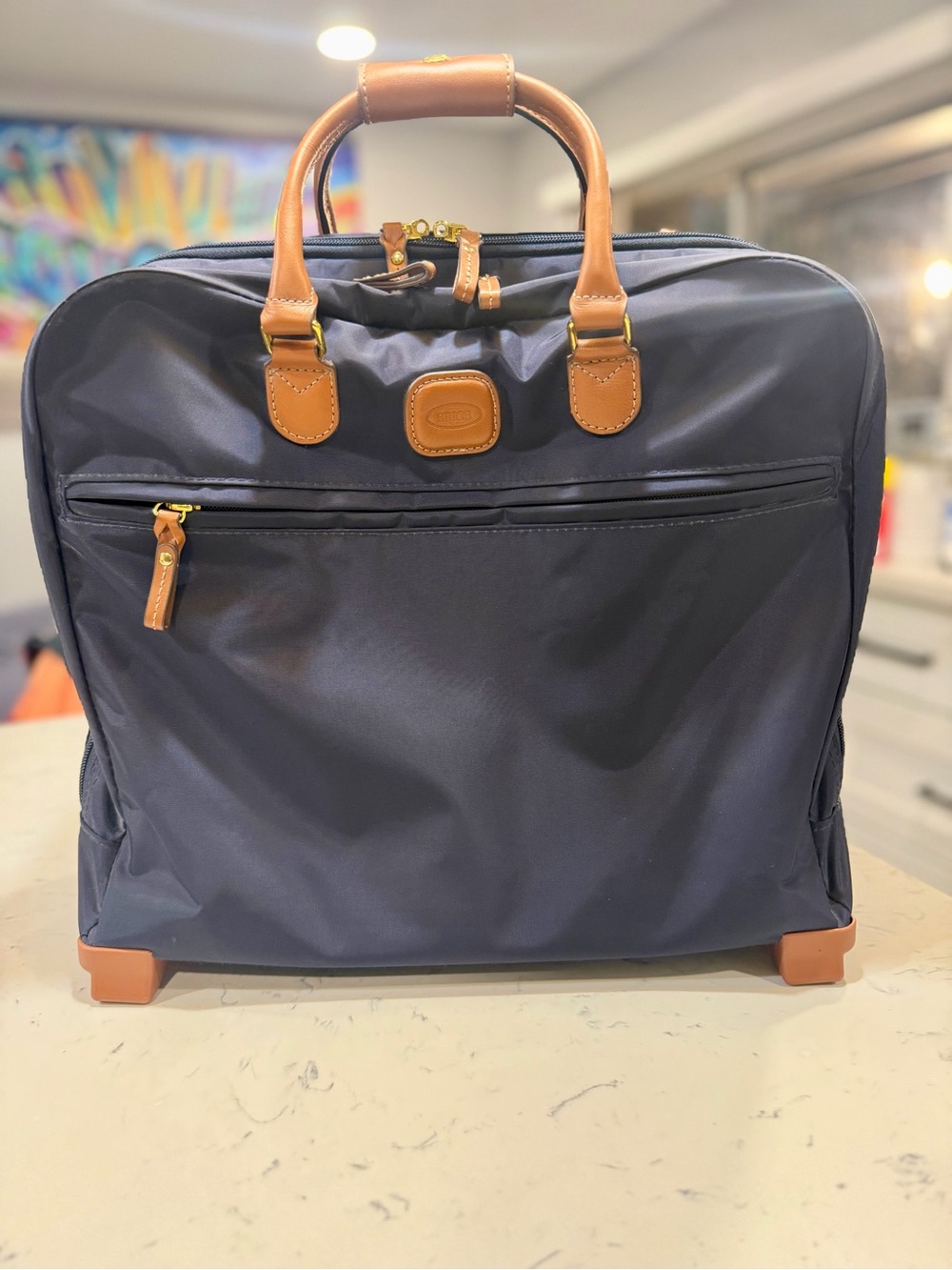 Bric's X Travel Pilot Case - Blue Briefcase with Spinner Wheels NEW
